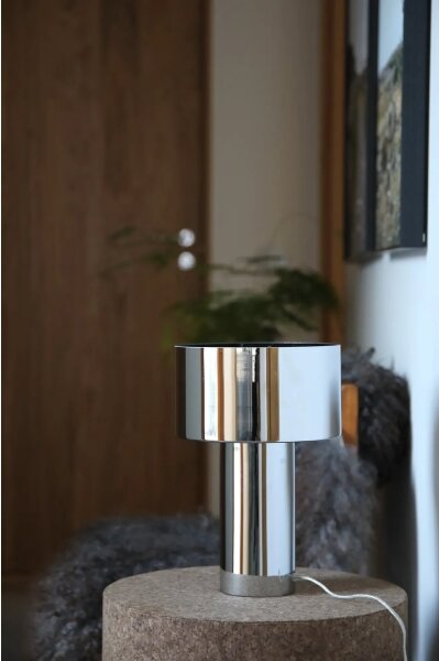Markslöjd 109144 - Stolná lampa CORIN 1xE27/60W/230V lesklý chróm
