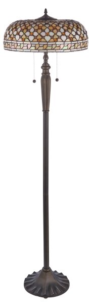 Endon 111921 - Stojacia lampa Tiffany MILLE FEUX 2xE27/10W/230V pr. 45 cm