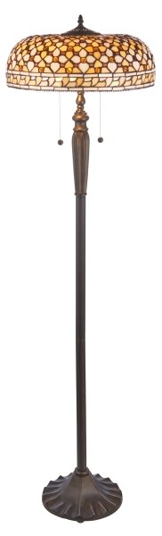 Endon 111921 - Stojacia lampa Tiffany MILLE FEUX 2xE27/10W/230V pr. 45 cm