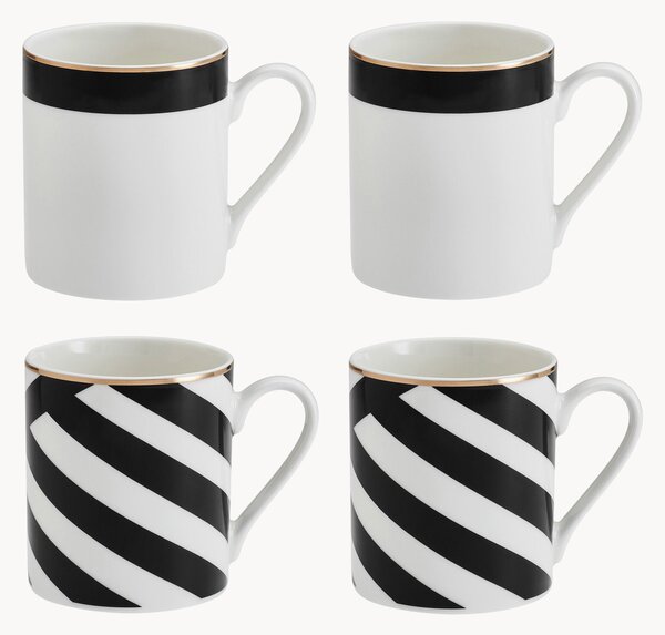 Hrnčeky Luxe Deco, 4 ks