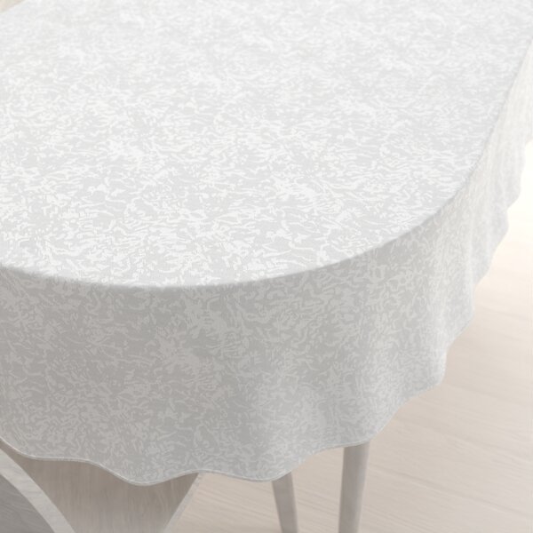 Biante Teflónový oválny obrus TF-032 Venezia biely 100x140 cm