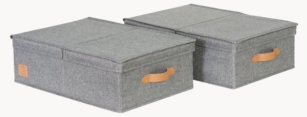 Úložné škatule's vekami Premium, 2 ks