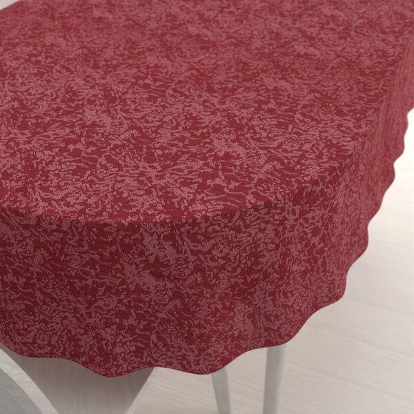 Biante Teflónový oválny obrus TF-036 Venezia vínovo červený 80x120 cm
