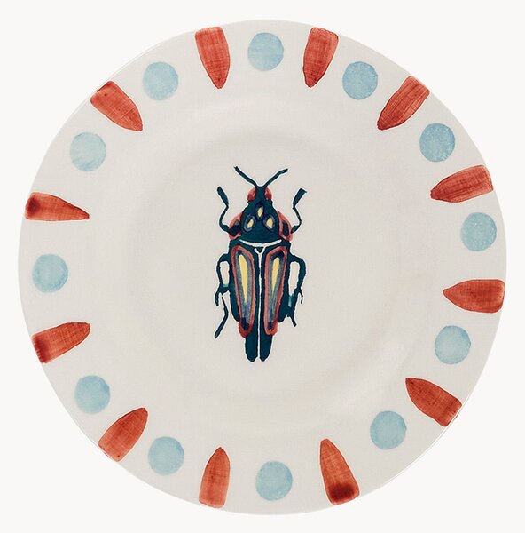Ručne maľovaný dezertný tanier Beetle Bug
