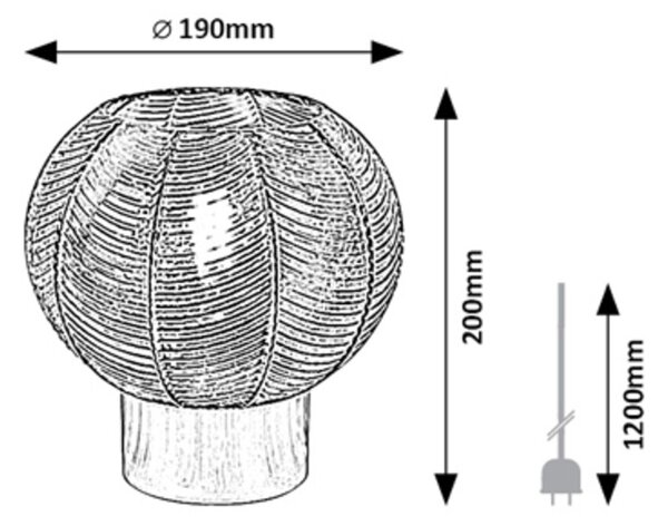 Rabalux MONET stolná lampa 74017