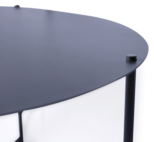 KONFERENČNÝ STOLÍK, antracitová, kov, 83/83/40 cm Xora - Stolíky do obývačky, Online Only