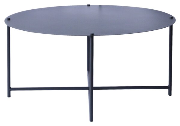 KONFERENČNÝ STOLÍK, antracitová, kov, 83/83/40 cm Xora - Stolíky do obývačky, Online Only