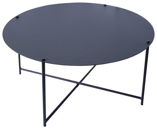 KONFERENČNÝ STOLÍK, antracitová, kov, 83/83/40 cm Xora - Stolíky do obývačky, Online Only