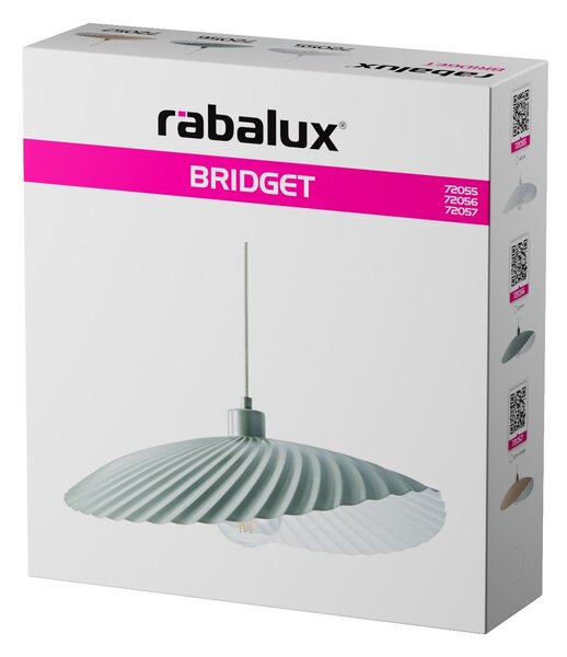 Rabalux BRIDGET závesný luster, biela farba, priemer 47 cm