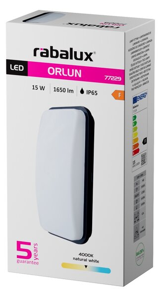 Rabalux ORLUN LED vonkajšie nástenné svietidlo 77229, 15W IP65