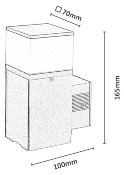 Rabalux RUSSET LED vonkajšie nástenné svietidlo 76340, 1x zásuvka AC-230V IP44