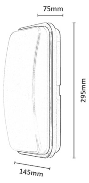 Rabalux ORLUN LED vonkajšie nástenné svietidlo 77230, 20W IP65