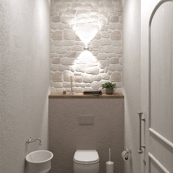 Top Light Puk Mini Wall LED 2x8W šošovky číre, matné biele, Biela / opálová, Obývacia izba / jedáleň, kov, Dizajn, Nástenné svietidlo