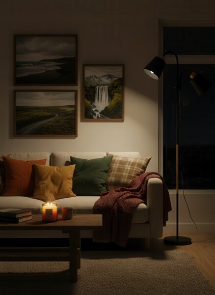 Smart LED ARGUS stojacia čierna lampa na čítanie nastaviteľná 2xE27