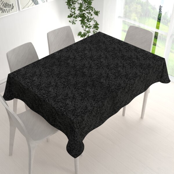 Biante Teflónový obdĺžnikový obrus TF-098 Venezia čierny 60x100 cm