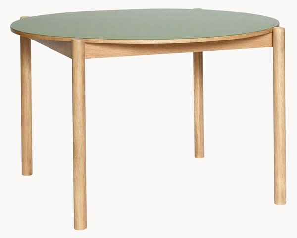 Okrúhly jedálenský stôl's linoleovým povrchom Oblique, Ø 115 cm