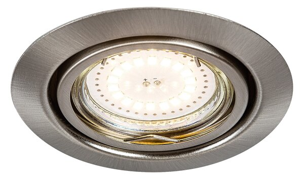 Rabalux LED zápustné bodové svietidlo Lite 3x3W | 240lm | 3000K - set 3 ks, saténový chróm, 1166