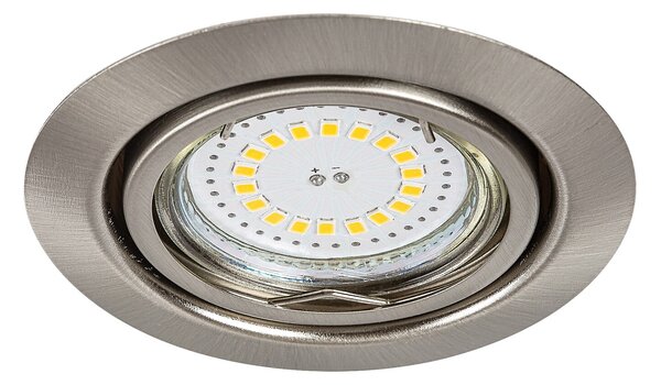 Rabalux LED zápustné bodové svietidlo Lite 3x3W | 240lm | 3000K - set 3 ks, saténový chróm, 1166