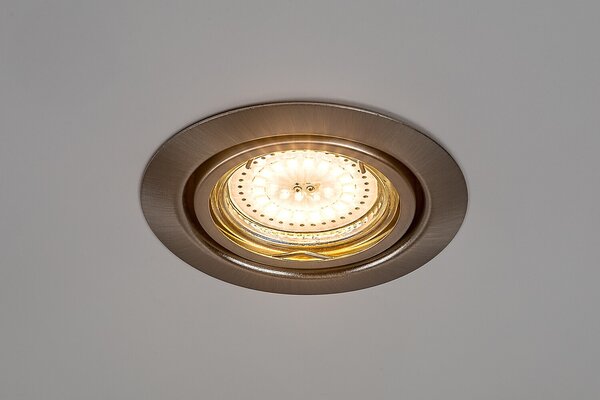 Rabalux LED zápustné bodové svietidlo Lite 3x3W | 240lm | 3000K - set 3 ks, saténový chróm, 1166