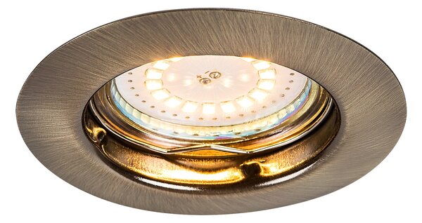 Rabalux LED zápustné bodové svietidlo Lite 3x3W | 720lm | 3000K | IP40 - set 3 svietidiel, bronz