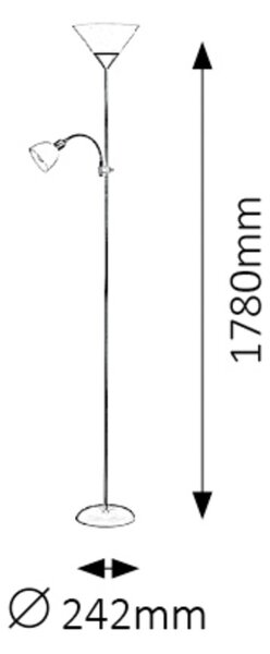 Rabalux ACTION stojaca lampa 4188