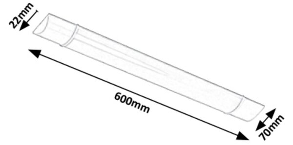 Rabalux LED svietidlo pod kuchynskú linku Batten Light 20W | 1600lm | 4000K | IP20 | 60cm