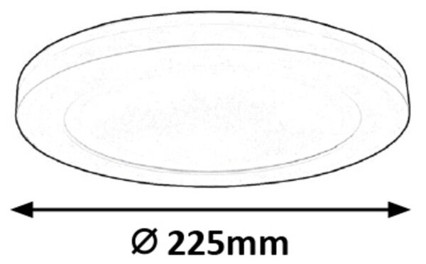 Rabalux LED stropné svietidlo Sonnet 1x18W | 1880lm | 4000K | IP20 - priemer 22,5 cm, biele