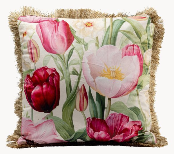 Zamatový vankúš Tulips