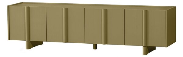Khaki TV stolík z borovicového dreva 200x53x46 cm Basu – WOOOD