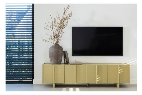 Khaki TV stolík z borovicového dreva 200x53x46 cm Basu – WOOOD