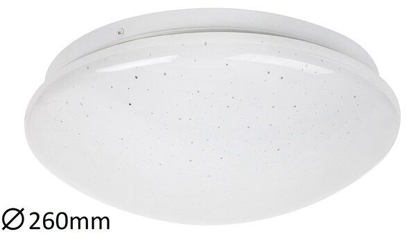 Rabalux LED prisadené stropné svietidlo Lucas 12W | 700lm | 4000K | IP20 | 26cm - kruhové biele