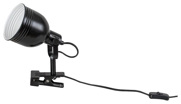 Rabalux Stolná lampa s klipom Flint 1x25W | E14 | IP20 - čierna