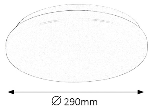 Rabalux LED stropné svietidlo Rob 1x20W | 1400lm | 4000K - priemer 29cm