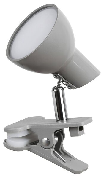 Rabalux NOAH LED lampička s klipom 5W | 360lm | 3000K - šedá