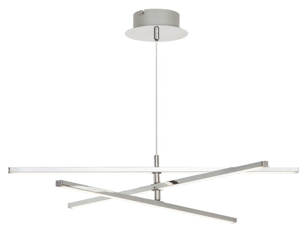 Rabalux LED závesné stropné svietidlo Meredith 1x18W | 1500lm | 4000K - chróm