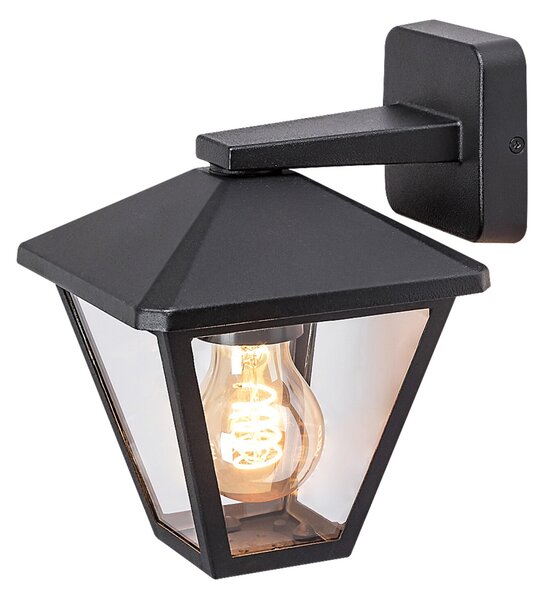 Rabalux Vonkajšie nástenné svietidlo PARAVENTO max. 1x40W | E27 | IP44 - čierna
