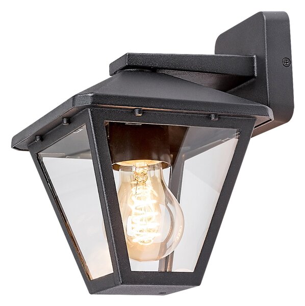 Rabalux Vonkajšie nástenné svietidlo PARAVENTO max. 1x40W | E27 | IP44 - čierna