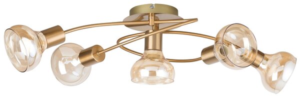 Rabalux HOLLY stropné svietidlo max. 5x40W | E14 | IP20 - antická zlatá