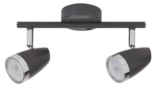 Rabalux KAREN 6513 LED stropné bodové svietidlo 2x4W | 560lm | 3000K | IP20 - čierna