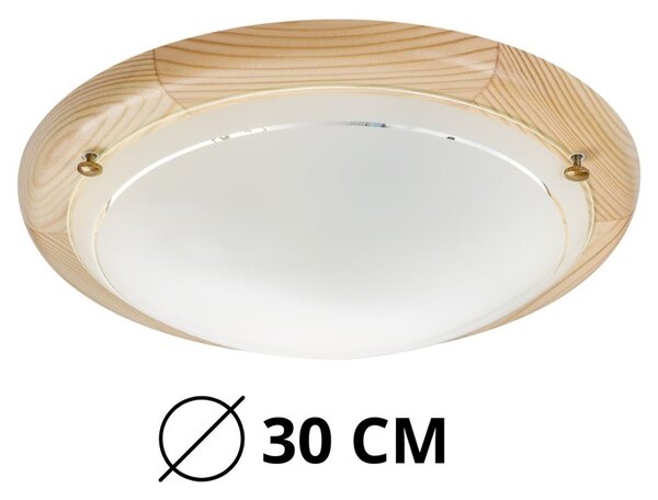 Rabalux UFON stropné drevené svietidlo 60W/E27/IP20 - svetlé drevo