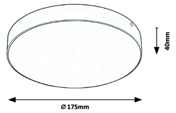 Rabalux LED vonkajšie okrúhle stropné svietidlo TARTU 18W/1800lm/2800-6000K/CCT/IP44/biela