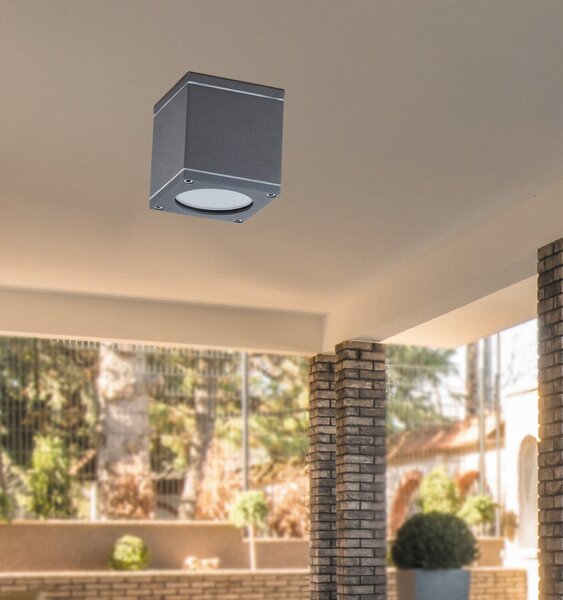 Rabalux AKRON vonkajšie stropné svietidlo max. 35W | GU10 | IP54 - antracit