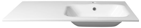 Sapho Sapho, ARECA umývadlo 110x50cm, liaty mramor, pravé, biela, AC101R