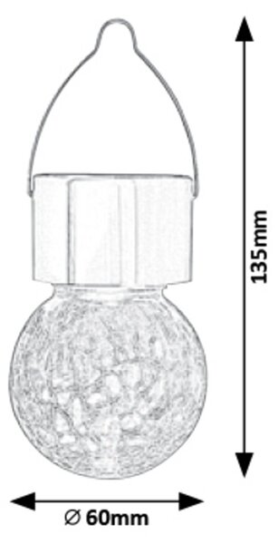 Rabalux YOLA LED solárna lampa 7850