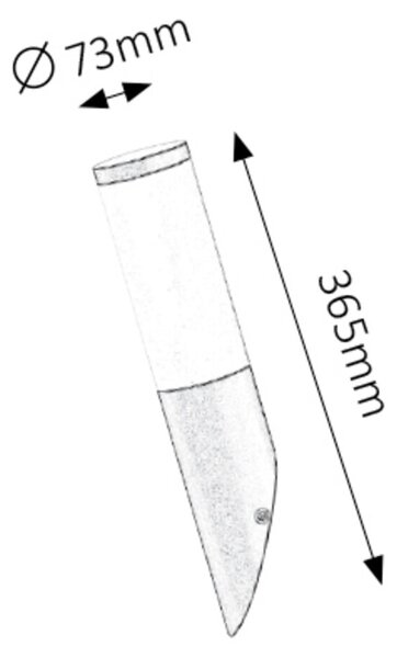 Rabalux BLACK TORCH vonkajšie nástenné svietidlo 8145
