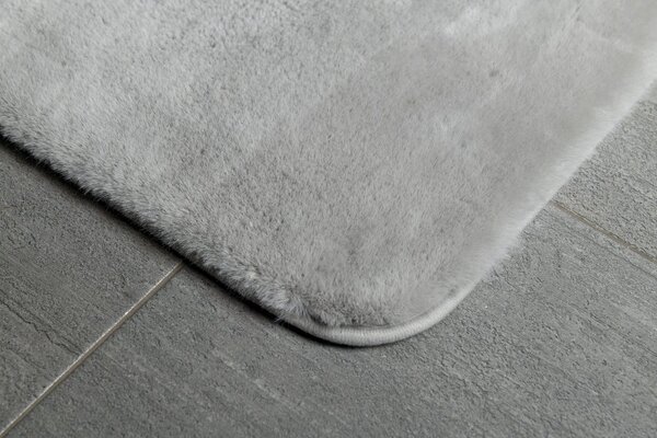 Gedy Gedy, FUZZY kúpeľňová predložka, 50x80 cm, 100% polyester, protisklz, sivá, 96FY508008