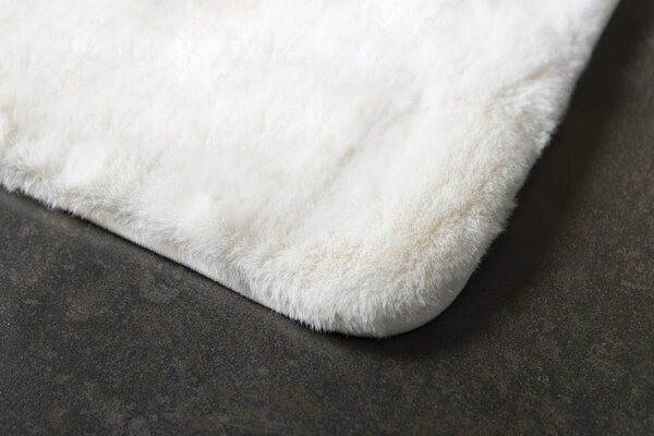 Gedy Gedy, FUZZY kúpeľňová predložka, 50x80 cm, 100% polyester, protisklz, biela, 96FY508002