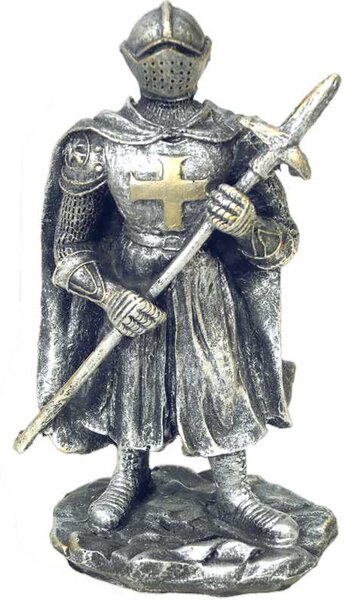 Rytier s halapartňou (replika stredovekého rytiera)