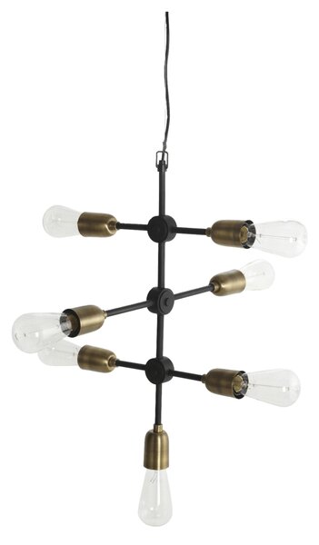 HOUSE DOCTOR Čierna závesná lampa Molecular 48x58 cm
