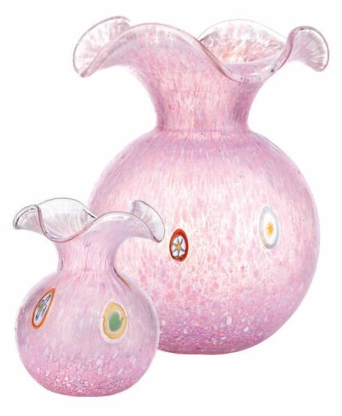 Váza MURRINE ružová latte H25cm